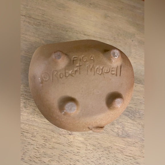 Vintage Robert Maxwell Set of 2 Beastie Critter Art Pottery Smoke Eyes Signed - Picture 8 of 15